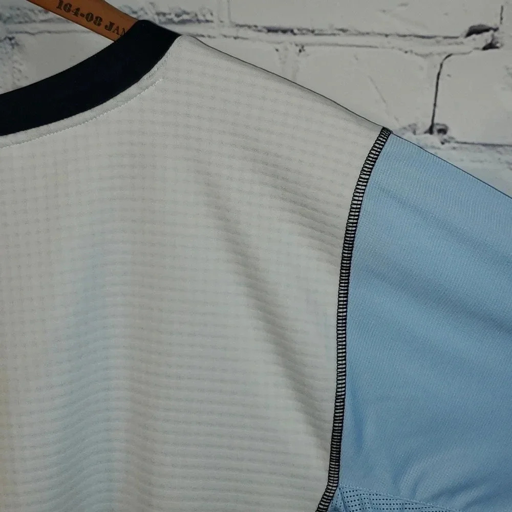 Nike Tennis RF Federer 2005 Sphere React Light Blue Shirt Size XL - Picture 8 of 9